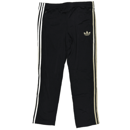 Adidas Track Pants Black Large Polyester Men's 78cm Inseam