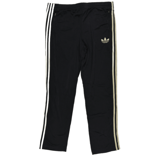 Adidas Track Pants Black Large Polyester Men's 78cm Inseam