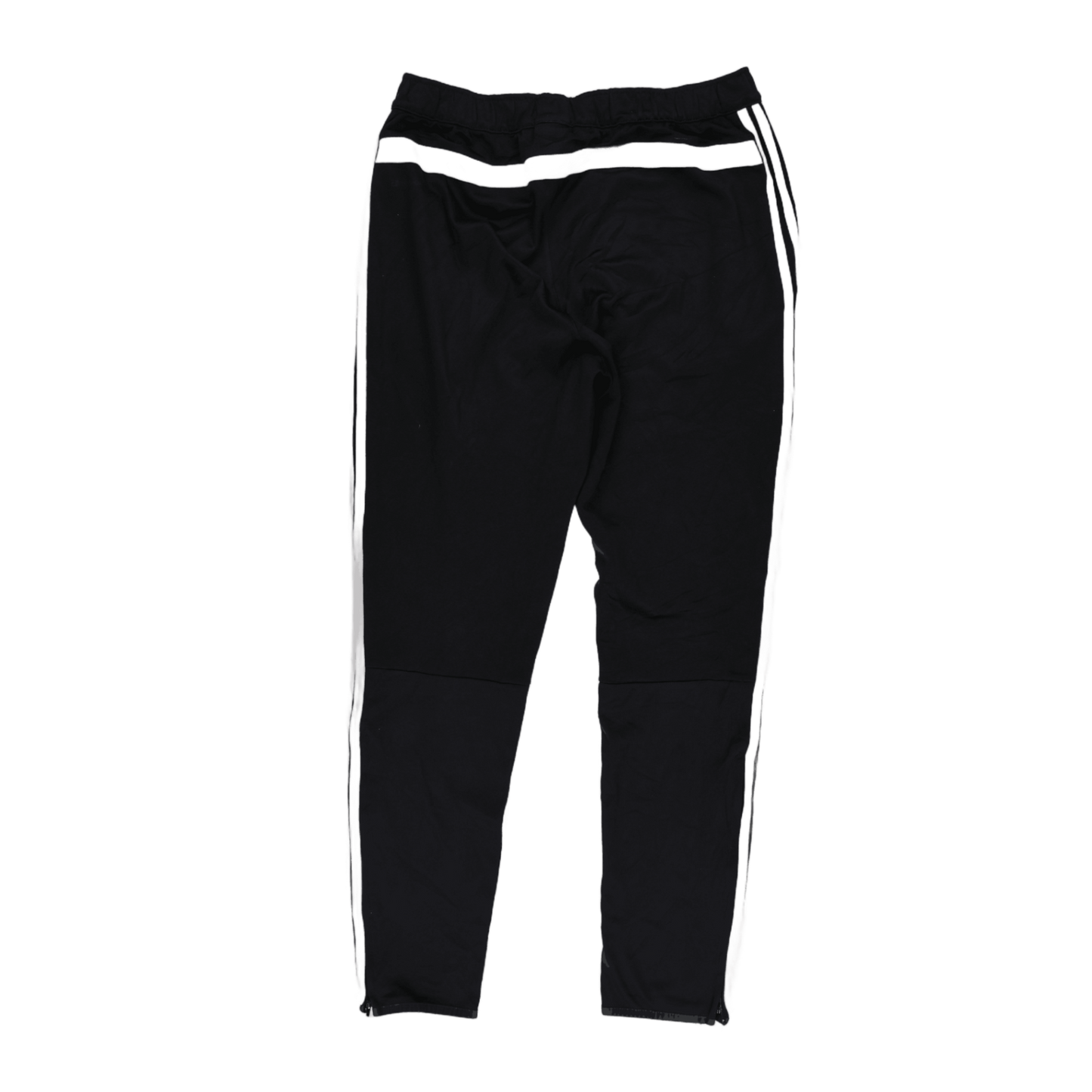 adidas Essentials Black Track Pants 3-Stripes Mens Size UK 6 Waist 32 cm Inseam 70 cm Polyester