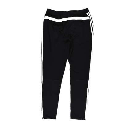 adidas Essentials Black Track Pants 3-Stripes Mens Size UK 6 Waist 32 cm Inseam 70 cm Polyester