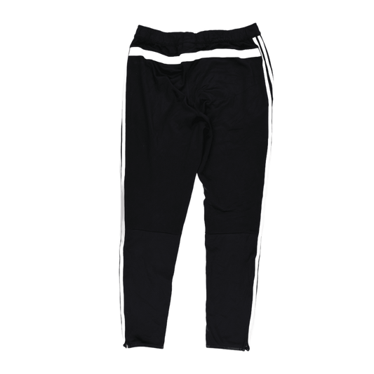 adidas Essentials Black Track Pants 3-Stripes Mens Size UK 6 Waist 32 cm Inseam 70 cm Polyester