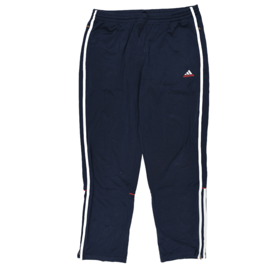 adidas Navy Blue Track Pants Large Polyester Vintage Men's Clothing
