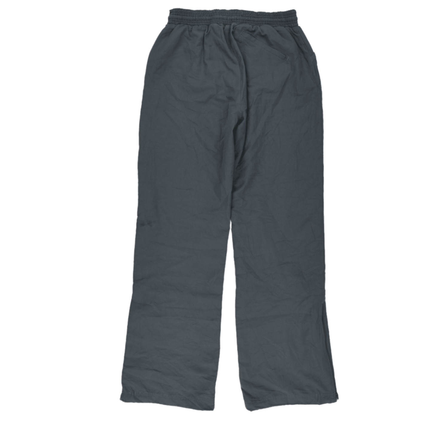 PUMA Grey Straight Leg Trousers for Men Size L Polyester 78 cm Inseam