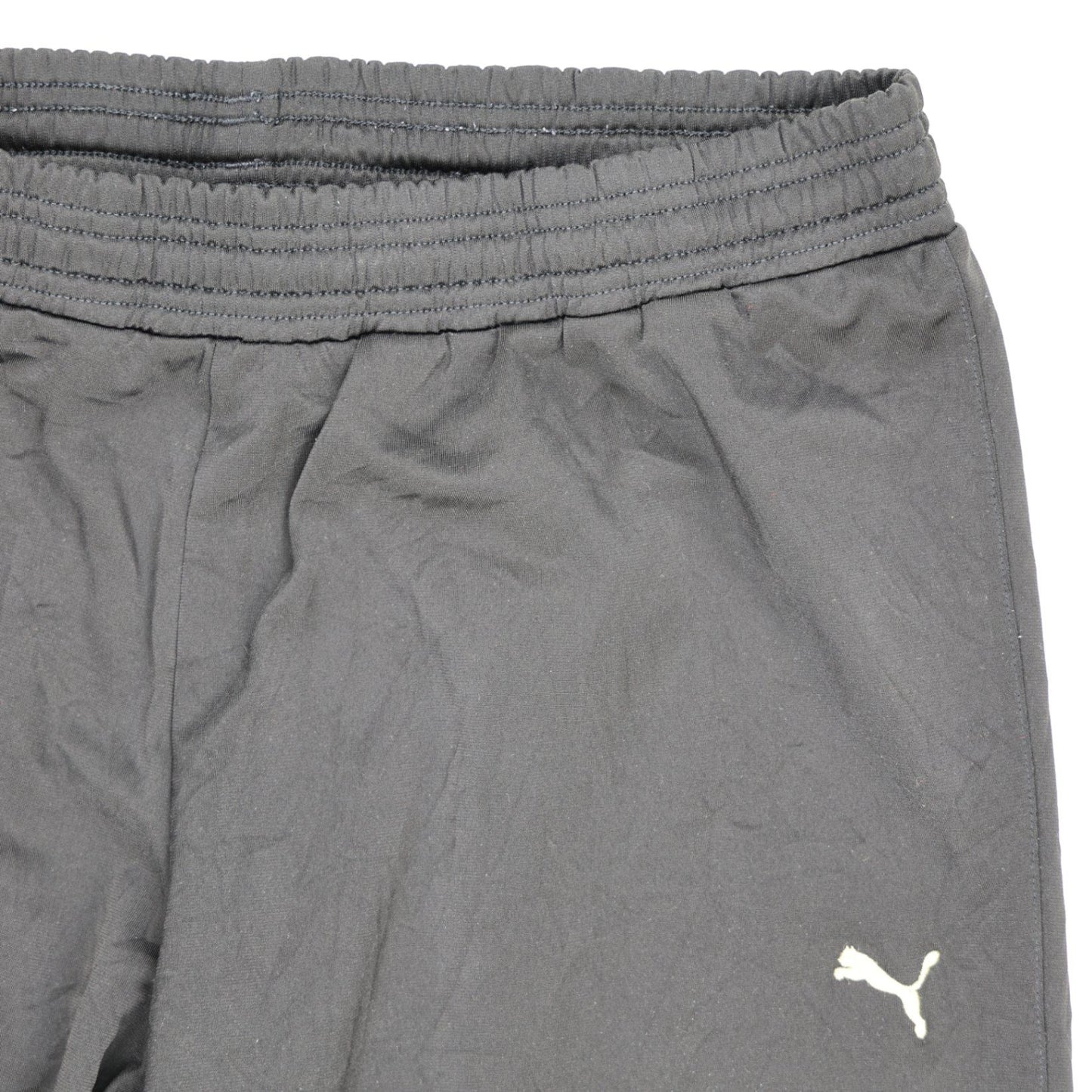 PUMA Black Lightweight Sports Trousers Large 77 cm Inseam Polyester Blend