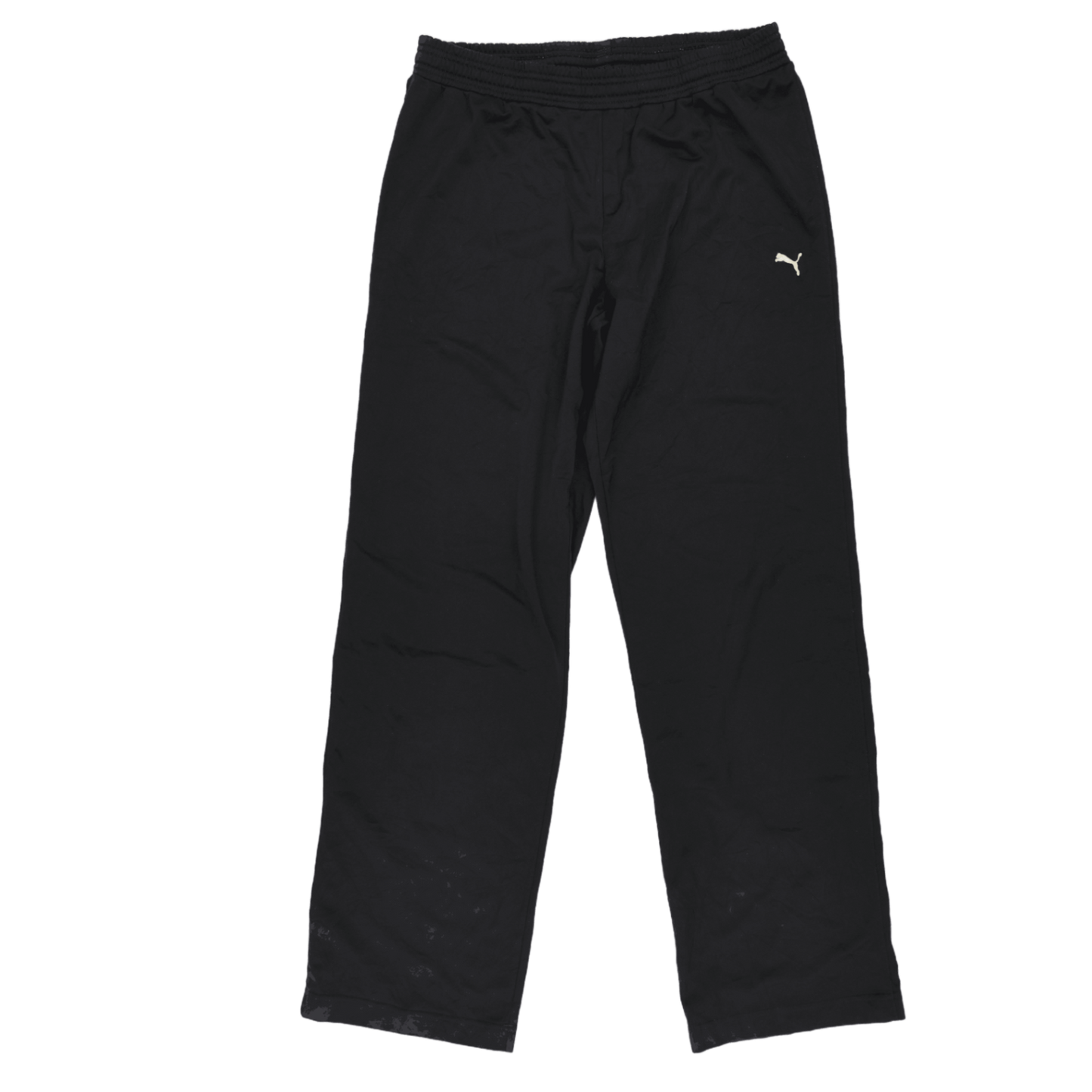 PUMA Black Lightweight Sports Trousers Large 77 cm Inseam Polyester Blend