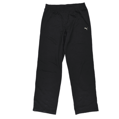 PUMA Black Lightweight Sports Trousers Large 77 cm Inseam Polyester Blend