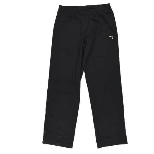 PUMA Black Lightweight Sports Trousers Large 77 cm Inseam Polyester Blend