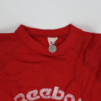 Reebok Vintage Red Crew Neck Sweatshirt Men's Size M Cotton Blend