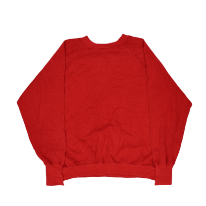 Reebok Vintage Red Crew Neck Sweatshirt Men's Size M Cotton Blend