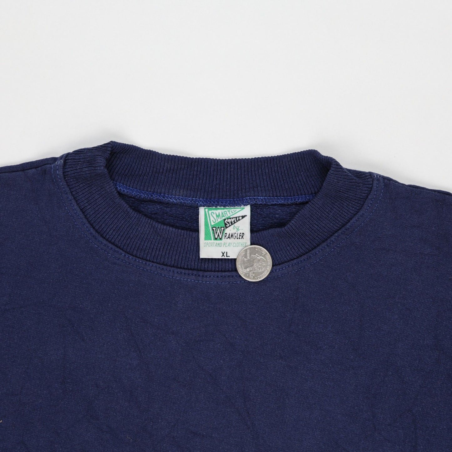 Wrangler Vintage Blue Crewneck Sweatshirt Men's XL Cotton Pullover