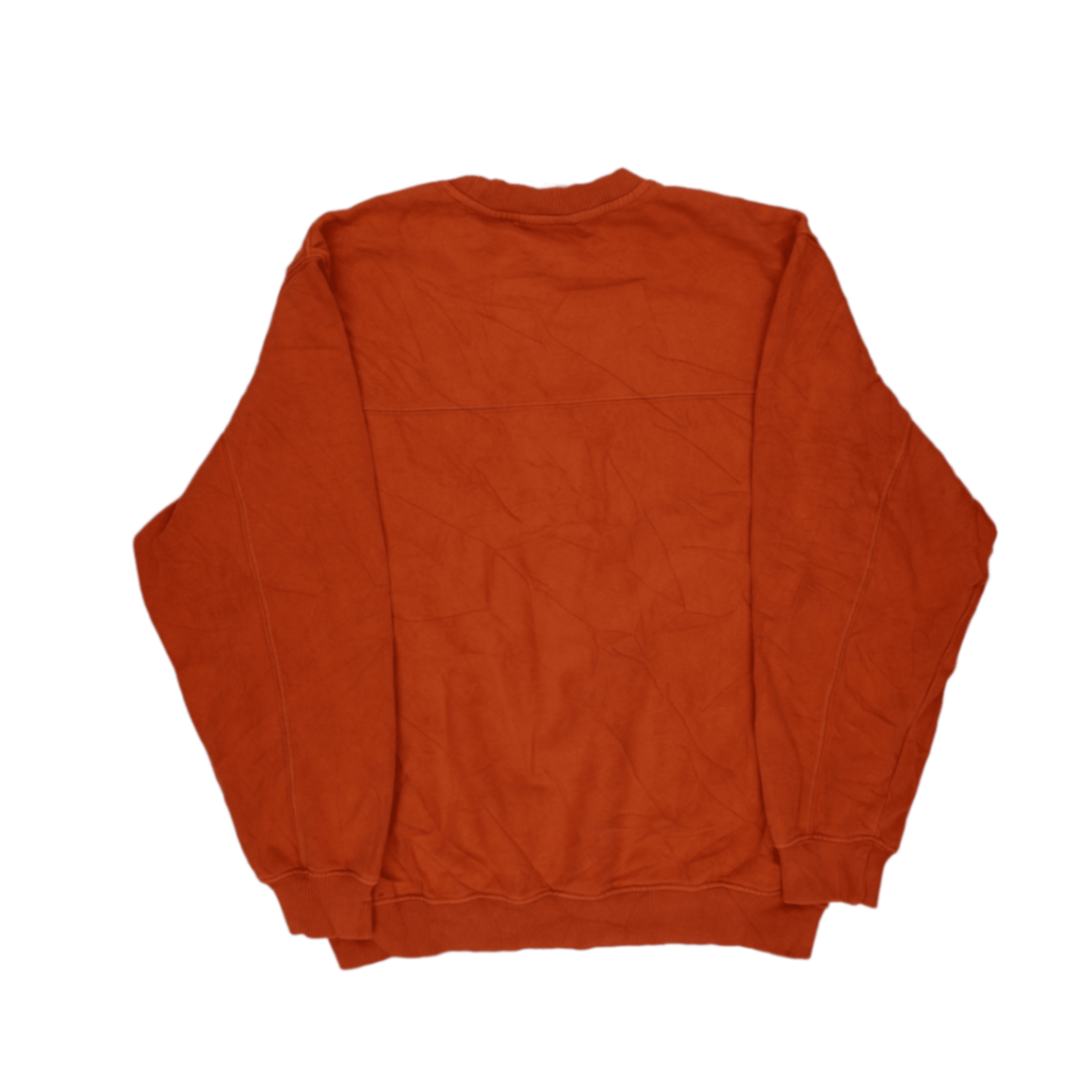 adidas Vintage Rust Orange Crewneck Sweatshirt Large Cotton Mens