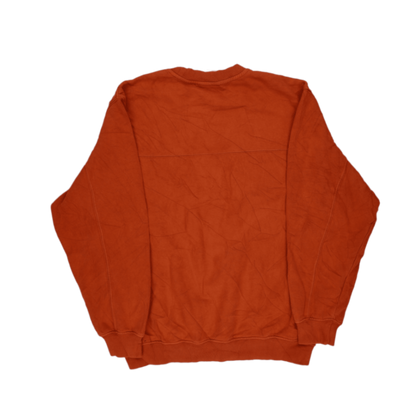 adidas Vintage Rust Orange Crewneck Sweatshirt Large Cotton Mens