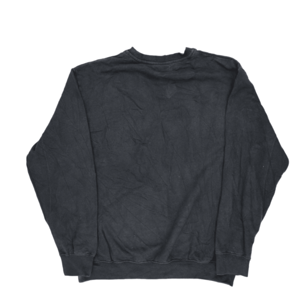 NFL Team Apparel Pittsburgh Steelers Black Vintage Pullover Crewneck Sweatshirt Large Cotton Blend