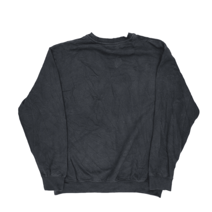 NFL Team Apparel Pittsburgh Steelers Black Vintage Pullover Crewneck Sweatshirt Large Cotton Blend