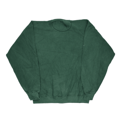Hard Rock Cafe Vintage Green Crewneck Pullover Sweatshirt Large Cotton Blend