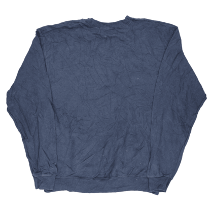 Champion Vintage Navy Crew Neck Sweatshirt Large Cotton Blend