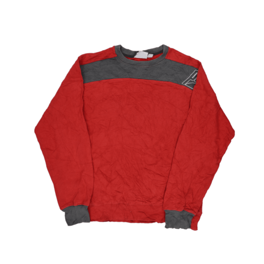 PUMA Vintage Crew Neck Sweatshirt Red Charcoal XL Cotton Blend