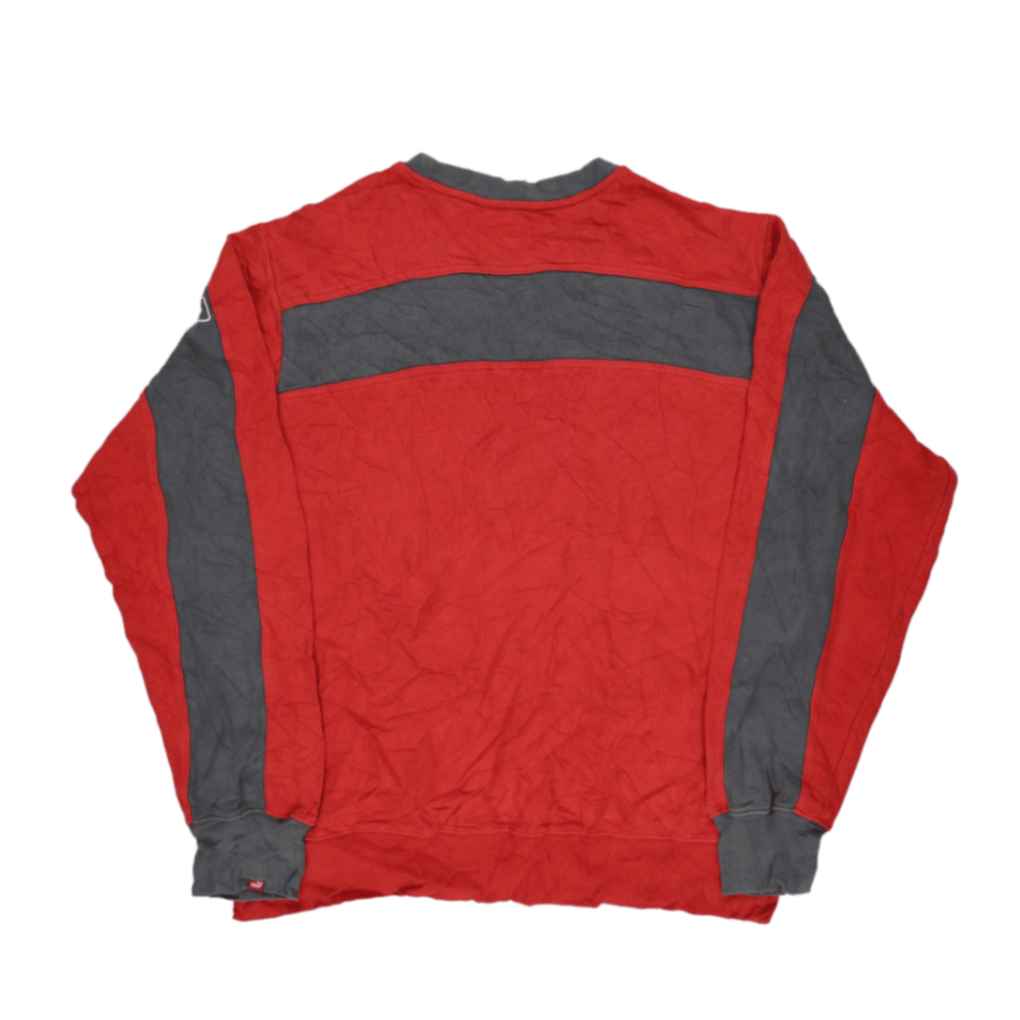 PUMA Vintage Crew Neck Sweatshirt Red Charcoal XL Cotton Blend