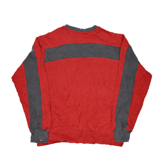 PUMA Vintage Crew Neck Sweatshirt Red Charcoal XL Cotton Blend
