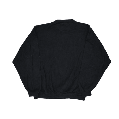 NAF NAF Vintage Black Sweatshirt Crew Neck Large Cotton Blend