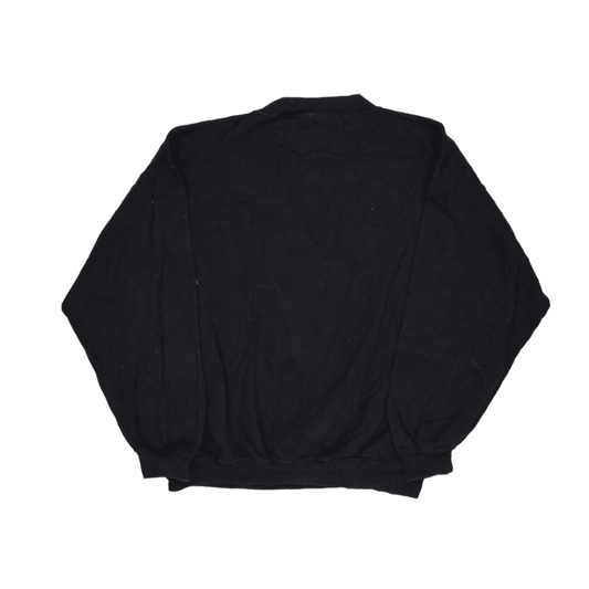 NAF NAF Vintage Black Sweatshirt Crew Neck Large Cotton Blend