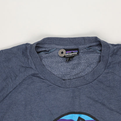 Patagonia 1973 Organic Cotton Blue Crewneck Sweatshirt Men's Medium