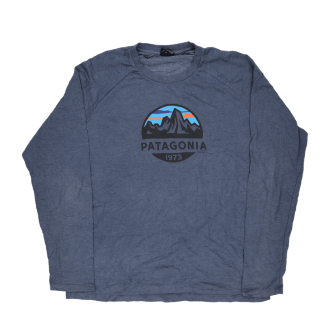 Patagonia 1973 Organic Cotton Blue Crewneck Sweatshirt Men's Medium