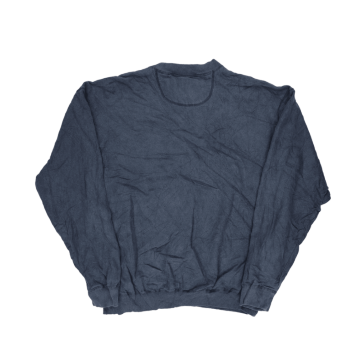 Reebok Vintage Navy Blue Crewneck Sweatshirt Large Cotton Blend Mens