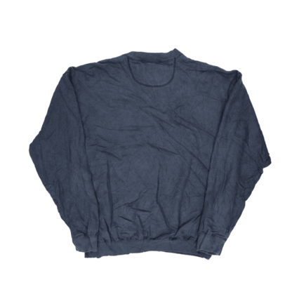 Reebok Vintage Navy Blue Crewneck Sweatshirt Large Cotton Blend Mens