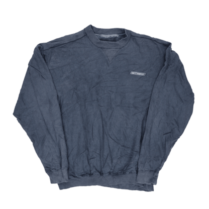 Reebok Vintage Navy Blue Crewneck Sweatshirt Large Cotton Blend Mens