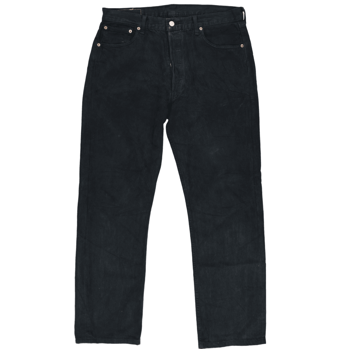 Levi's 501 Original Black Denim Jeans W36 L36 100% Cotton Straight Leg