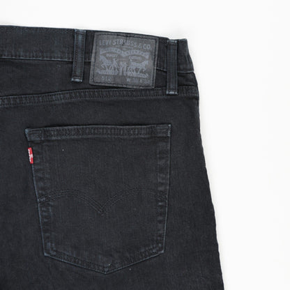 Levi's 512 Slim Taper Fit Black Stretch Jeans 34W 32L Cotton Blend