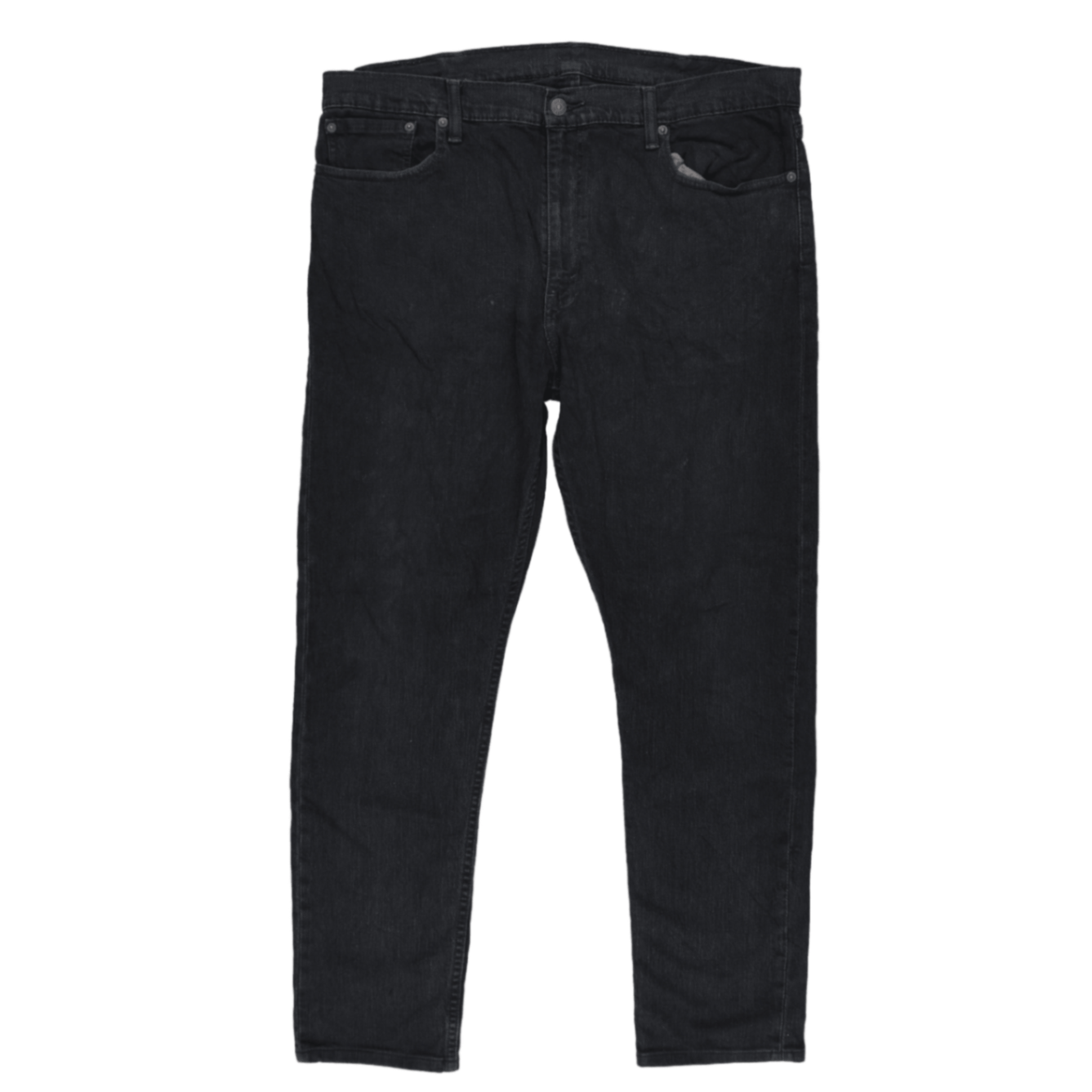 Levi's 512 Slim Taper Fit Black Stretch Jeans 34W 32L Cotton Blend