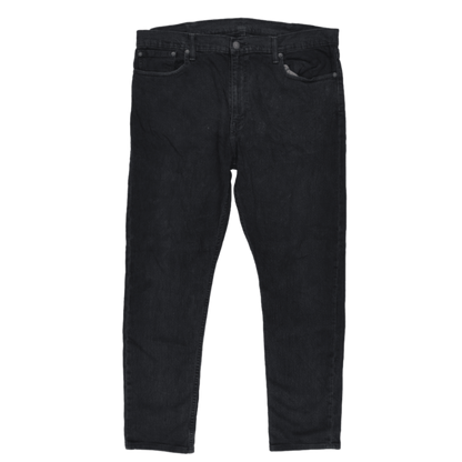 Levi's 512 Slim Taper Fit Black Stretch Jeans 34W 32L Cotton Blend