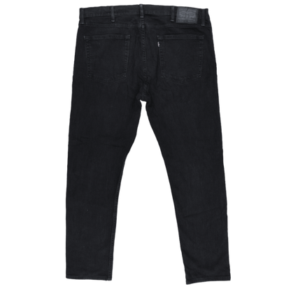 Levi's 512 Slim Taper Fit Black Stretch Jeans 34W 32L Cotton Blend