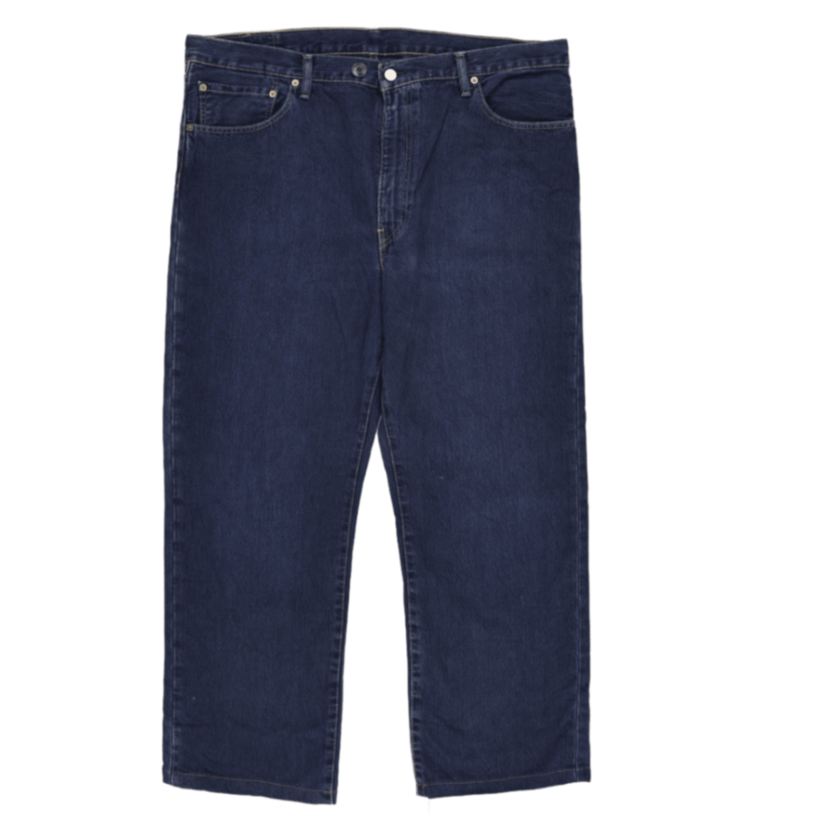 Levi's 505 Regular Fit Men's Dark Blue Denim Jeans W40 L30 Cotton Straight Leg