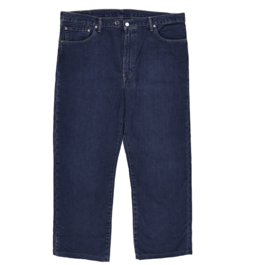 Levi's 505 Regular Fit Men's Dark Blue Denim Jeans W40 L30 Cotton Straight Leg