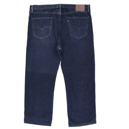 Levi's 505 Regular Fit Men's Dark Blue Denim Jeans W40 L30 Cotton Straight Leg