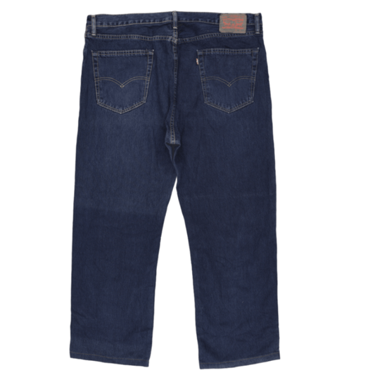 Levi's 505 Regular Fit Men's Dark Blue Denim Jeans W40 L30 Cotton Straight Leg