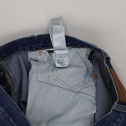 Levi's 501 Classic Straight Leg Blue Denim Jeans W38 L34 Cotton Vintage Men's