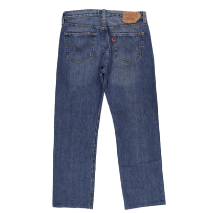 Levi's 501 Original Fit Straight Leg Blue Jeans W35 L31 100% Cotton