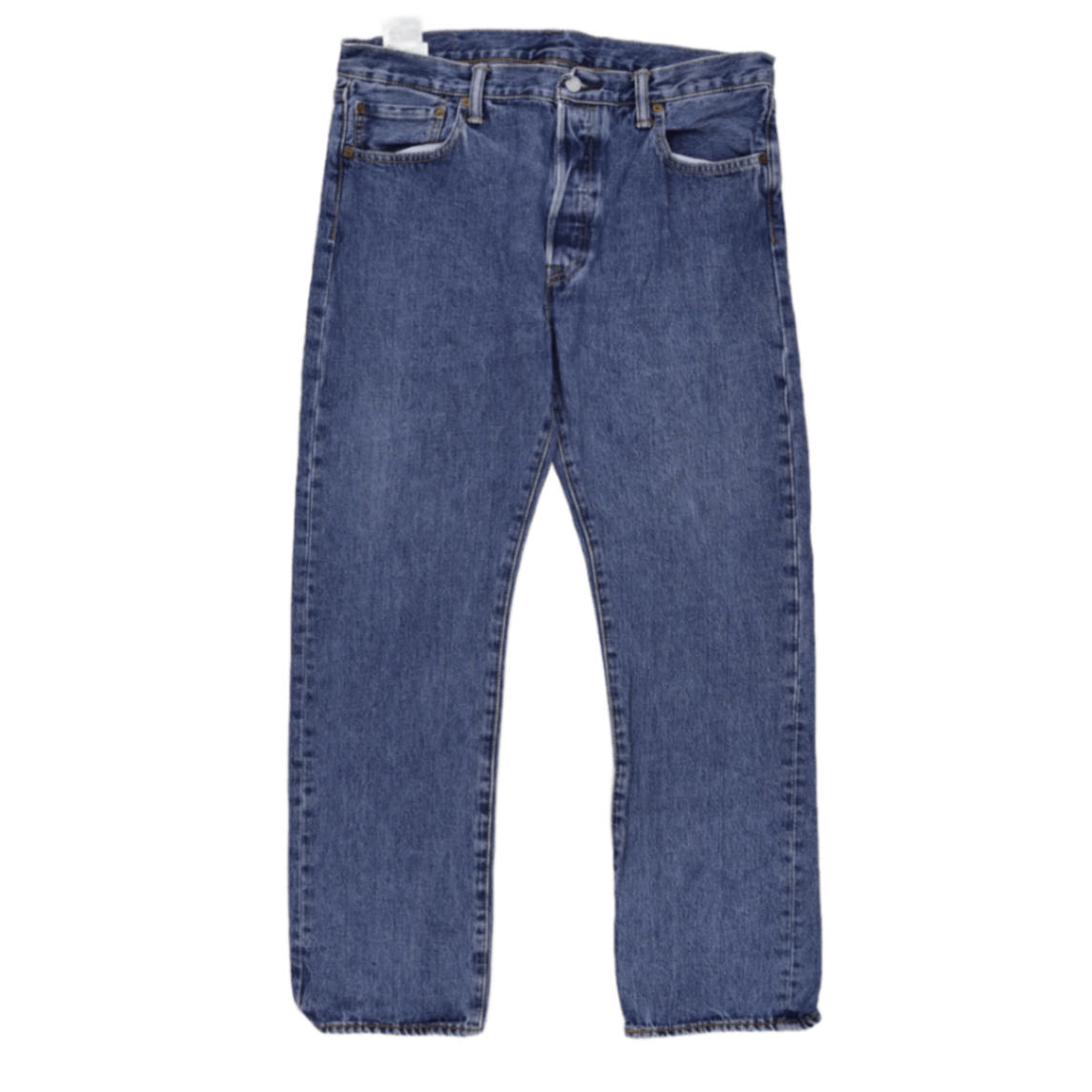 Levi's 501 Original Fit Straight Leg Blue Jeans W34 L30 100% Cotton Vintage Men's Clothing