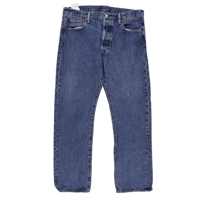 Levi's 501 Original Fit Straight Leg Blue Jeans W34 L30 100% Cotton Vintage Men's Clothing