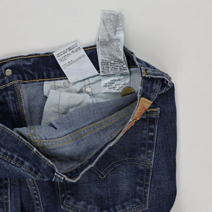 Levi's 514 Straight Fit Jeans Blue W32 L32 Cotton Denim