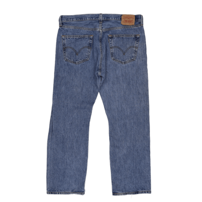 Levi's 501 Blue Stonewash Straight Leg Jeans W35 L32 100 Cotton Vintage