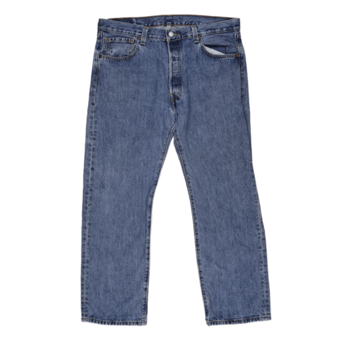 Levi's 501 Blue Stonewash Straight Leg Jeans W35 L32 100 Cotton Vintage