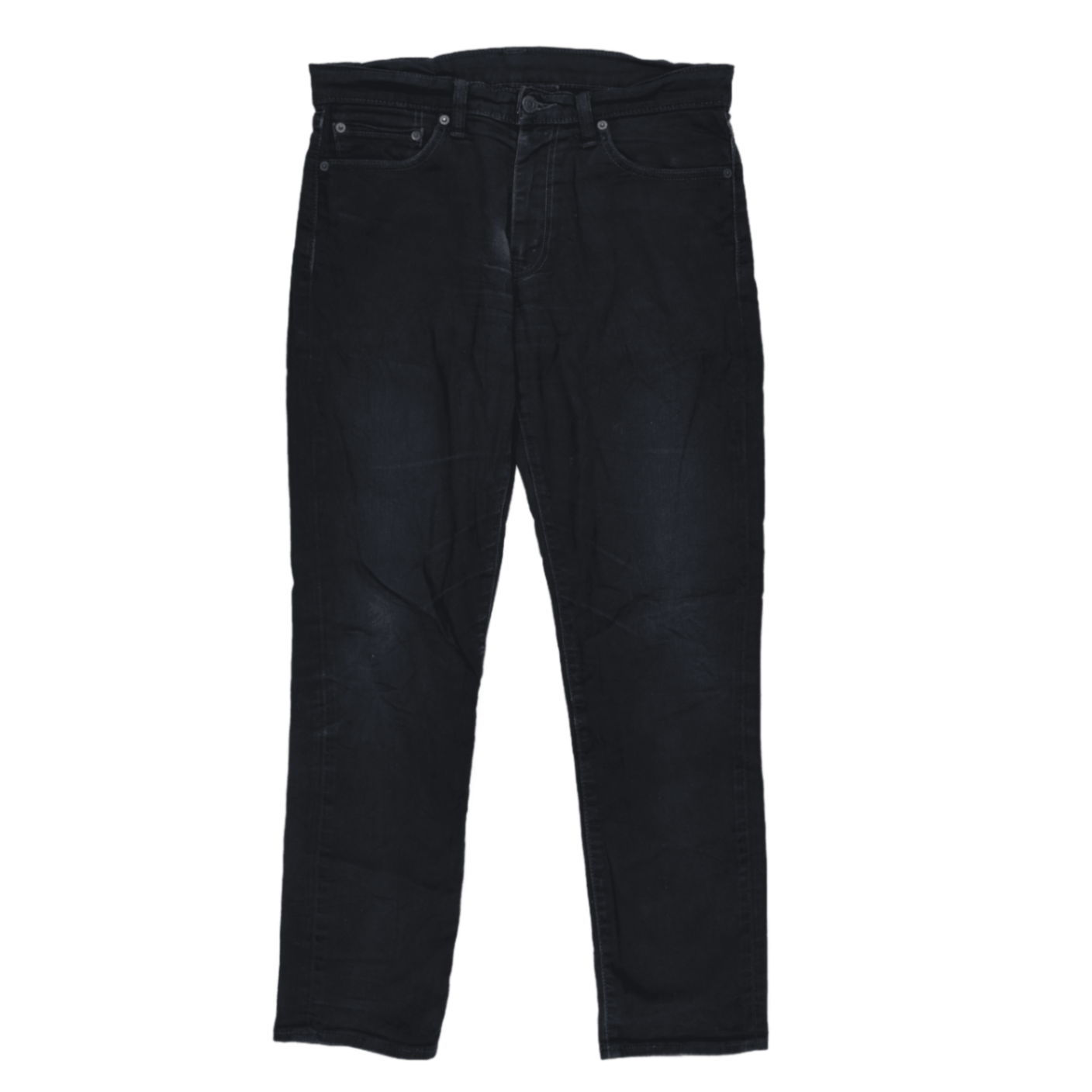 Levi's 511 Slim Fit Black Denim Jeans W33 L32 Cotton Blend