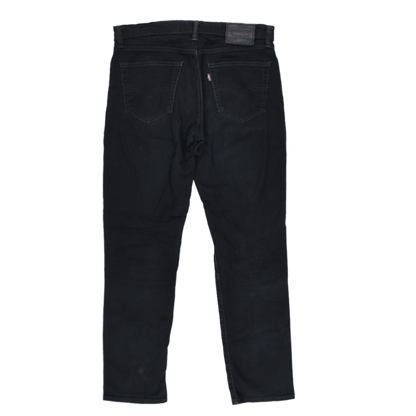 Levi's 511 Slim Fit Black Denim Jeans W33 L32 Cotton Blend