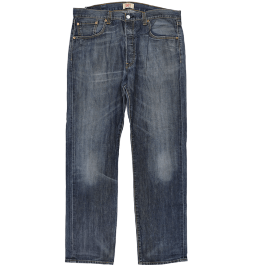 Levi's 501 Original Fit Blue Denim Jeans 38x34 Cotton Straight Leg Vintage