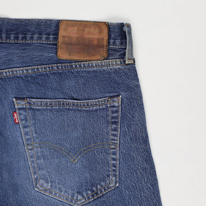 Levi's 501 Blue Straight Leg Jeans W32 L32 Cotton Vintage